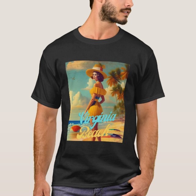Camiseta Virginia Beach Virginia Paraíso Hermoso (Anverso)