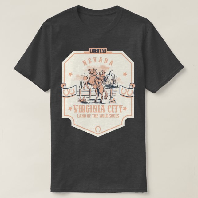 Camiseta Virginia City Nevada Wildwest (Diseño del anverso)