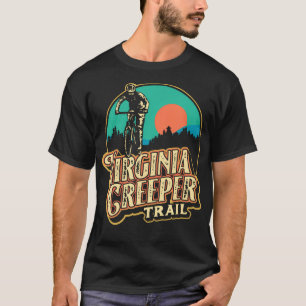 Camiseta Virginia Creeper Trail Bicicleta Retro Bicicleta