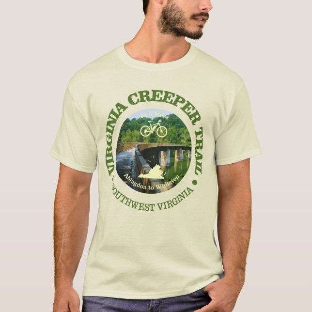 Camiseta Virginia Creeper Trail (Cycling C)) (Anverso)