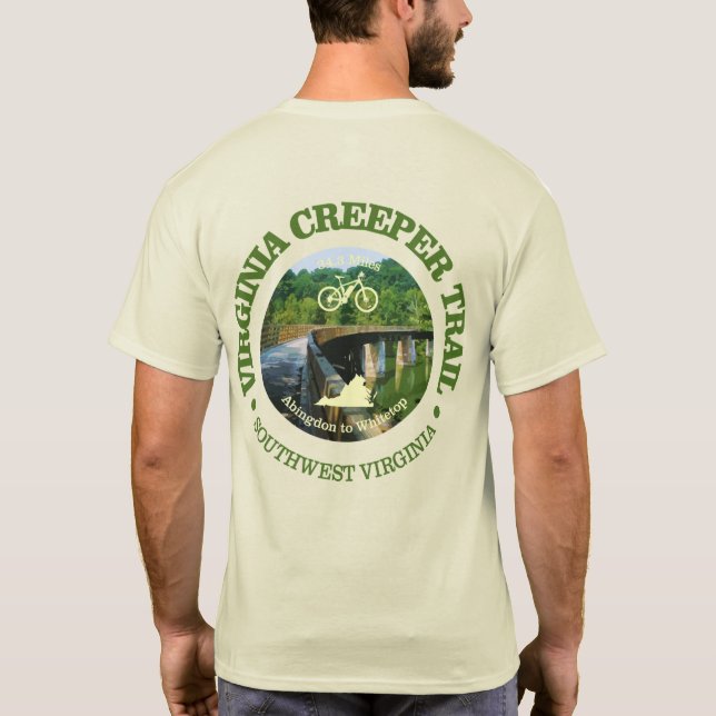 Camiseta Virginia Creeper Trail (Cycling C)) (Reverso)