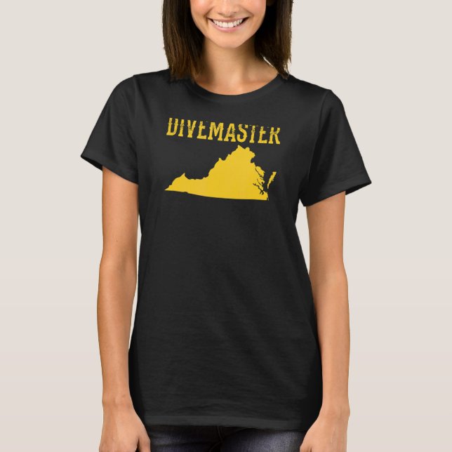Camiseta Virginia Divemaster Scuba Instructor de Buceo Dive (Anverso)