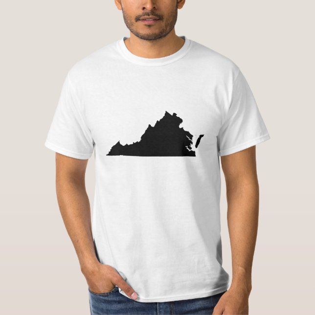 Camiseta Virginia en blanco y negro (Anverso)