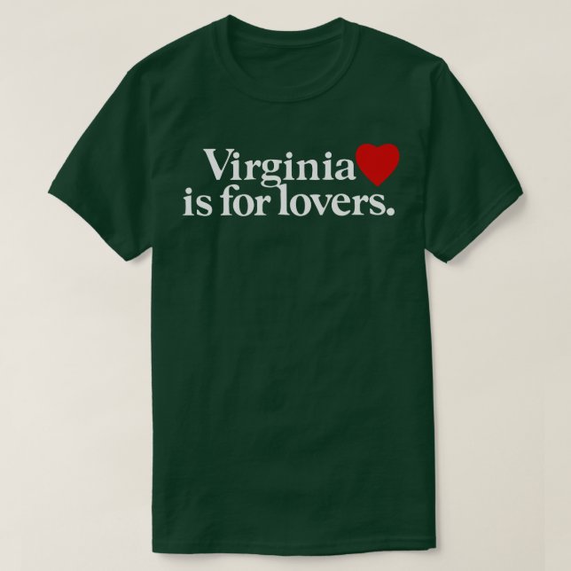 Camiseta Virginia es para Lovers Virginia State (Diseño del anverso)