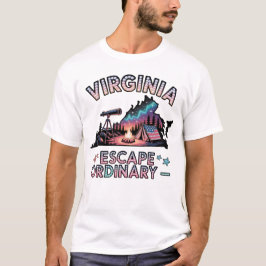 Camiseta Virginia Escape Ordinario Aventura al Aire Libre V