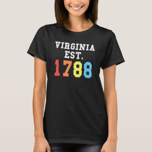 Camiseta Virginia Est 1788 Estados Unidos 3