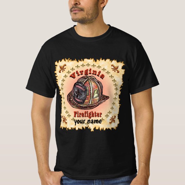 Camiseta Virginia Firefighter (Anverso)
