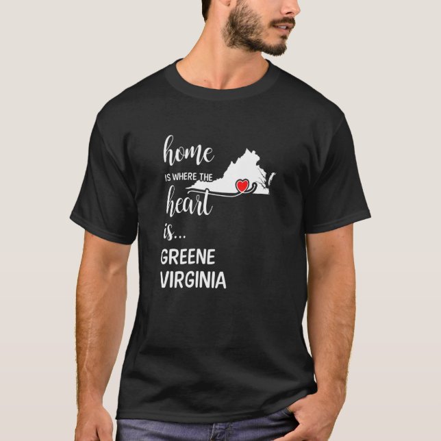 Camiseta Virginia Home Es Donde El Corazón Es El Condado De (Anverso)