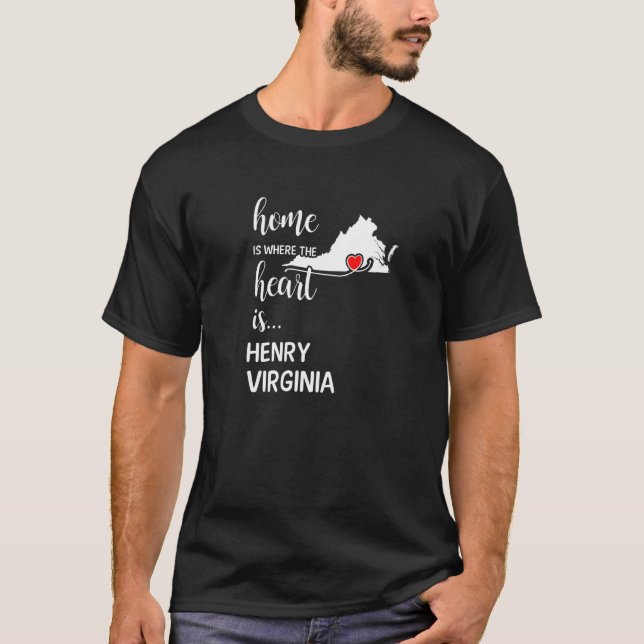 Camiseta Virginia Home Es Donde El Corazón Es El Condado De (Anverso)