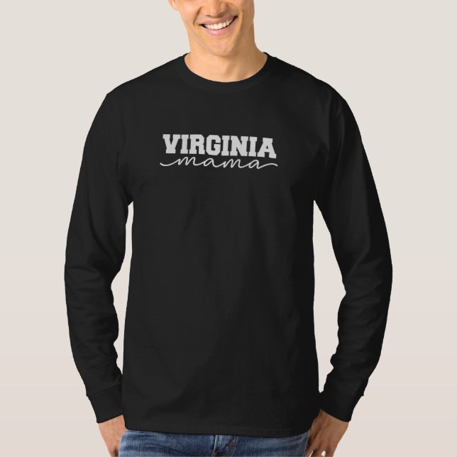 Camiseta Virginia Mama USA State Mother (Anverso)