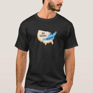 Camiseta Virginia Not Virginia Design para Virginians orgul