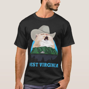 Camiseta VIRGINIA OCCIDENTAL Cantando Cowboy Cat Meme Class