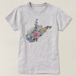 Camiseta Virginia Occidental en flor