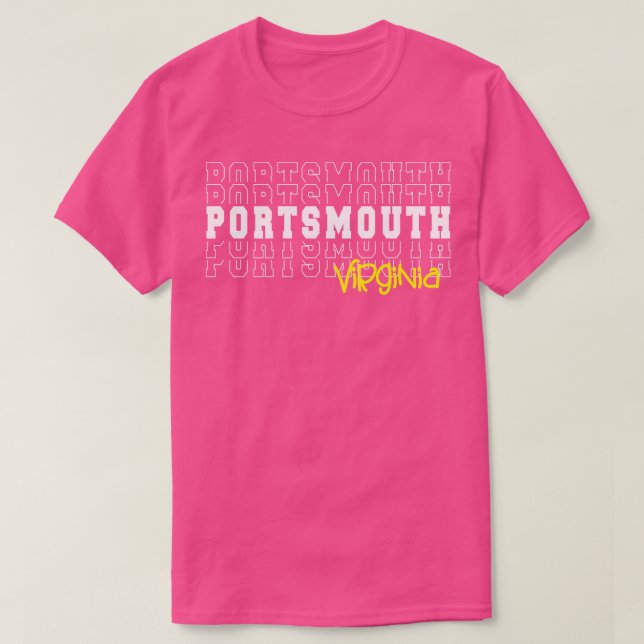 Camiseta Virginia Portsmouth VA (Diseño del anverso)