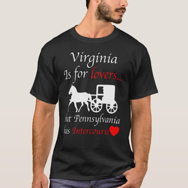 Camiseta Virginia Puede Estar A Favor Pero Pennsylvania Tie (Anverso)