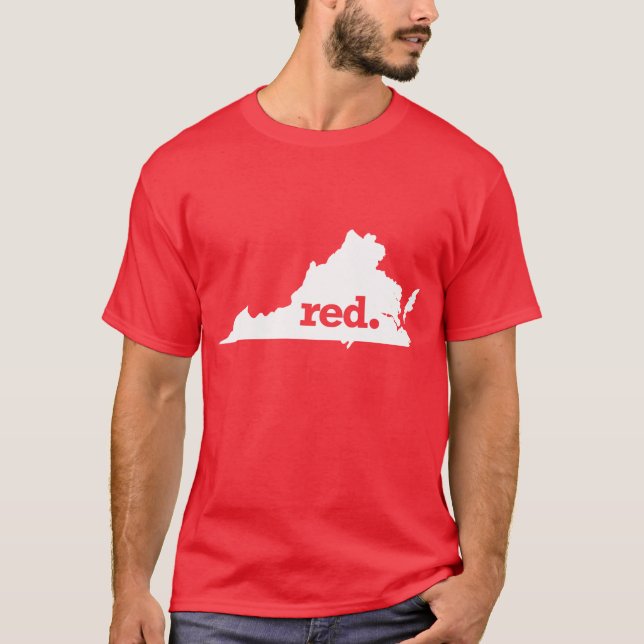 CAMISETA VIRGINIA ROJA (Anverso)