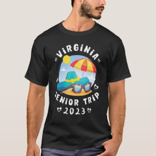 Camiseta Virginia Senior Trip 2023 Cute Matching Beach Frie