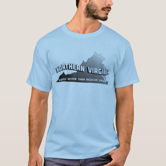 Camiseta Virginia septentrional un VA que regular levemente (Anverso)