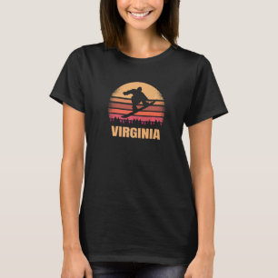 Camiseta Virginia Snowboard Vintage Va Snow Boarder Retr