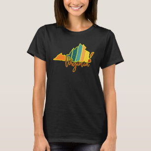 Camiseta Virginia State Prige Sunset I Love Virginia