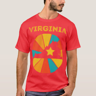 Camiseta Virginia Vintage Distresres Souvenir 1
