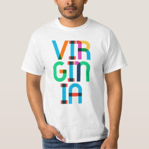 Camiseta Virginia Vintage Retro Colorido Arte Pop Tipo 80s