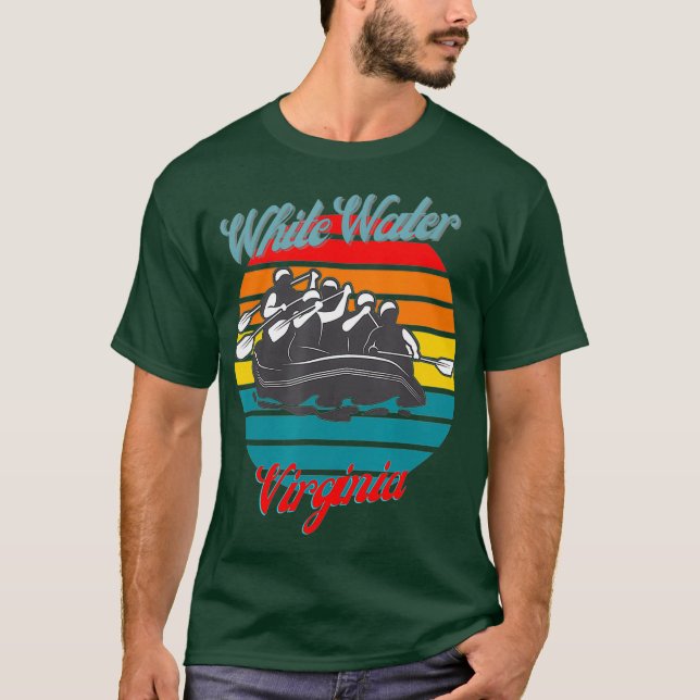 Camiseta Virginia Whitewater Canoeing Rafting Water (Anverso)