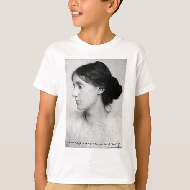 Camiseta Virginia Woolf "Love Well" Cita de amor tazas y re (Anverso)