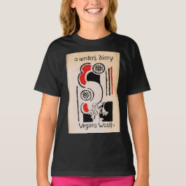 Camiseta Virginia Woolf Vanessa Bell cubre diario de escrit