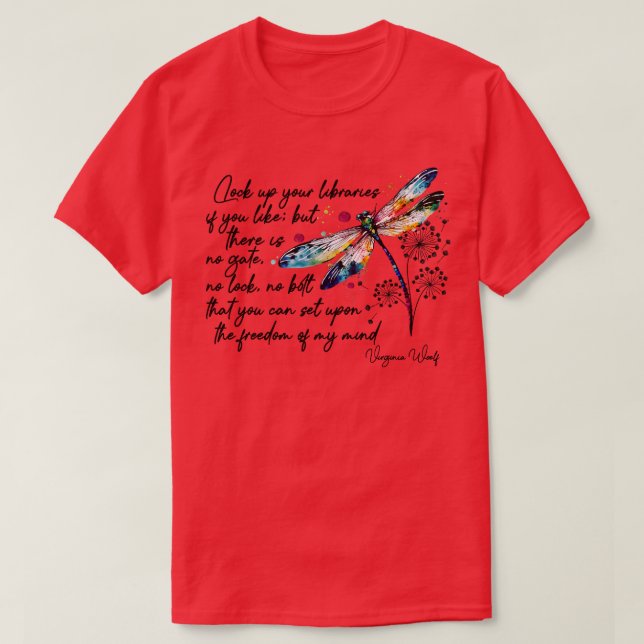 Camiseta Virginia Woolfs freedom quote design TShirt (Diseño del anverso)