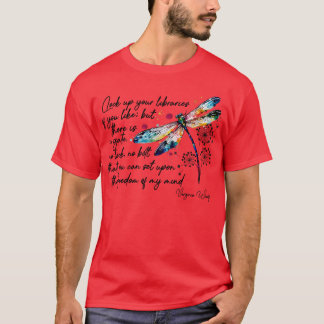 Camiseta Virginia Woolfs freedom quote design TShirt