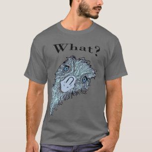 Camiseta Virginia Wright Expressive Emu Face Graphic TShirt