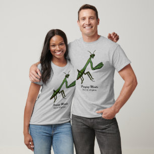 Camiseta Virginia Wright Praying Mantis, gráfico de insecto