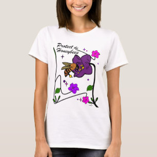 Camiseta Virginia Wright Protege las Abejas Floral