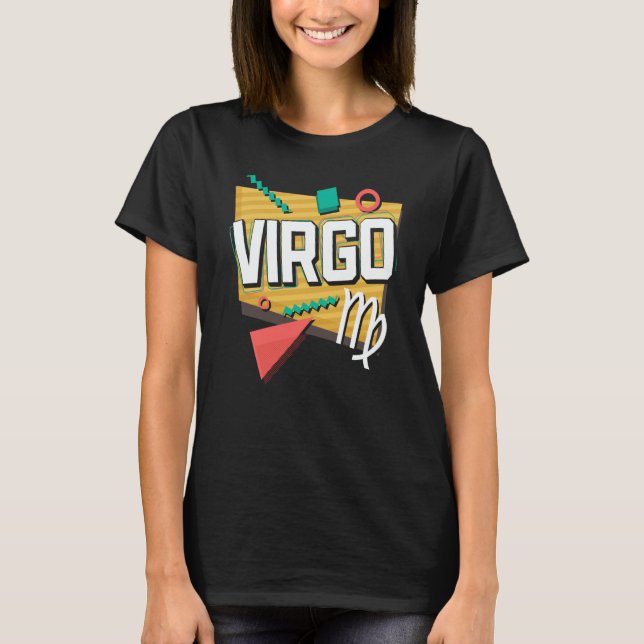Camiseta Virgo 90s Horoscope Zodiac Sign Astrology (Anverso)