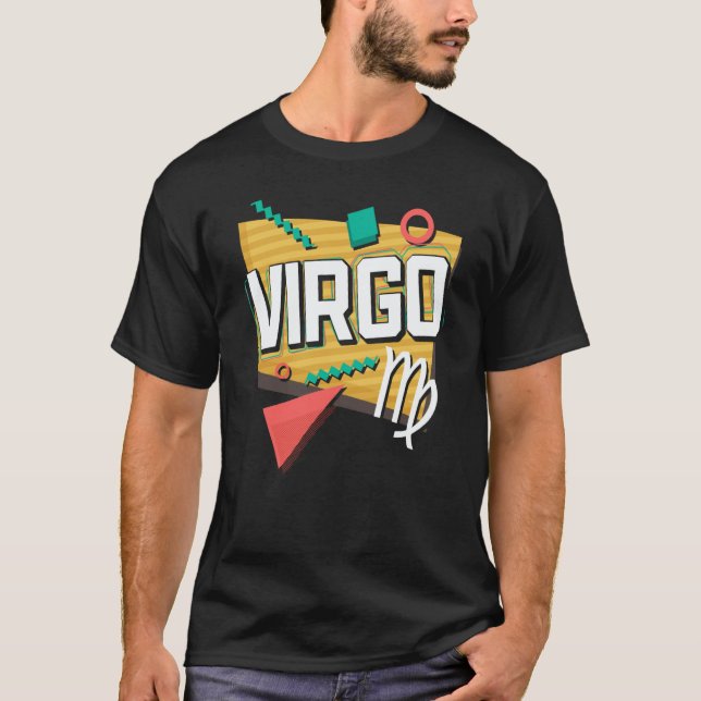 Camiseta Virgo 90s Horoscope Zodiac Sign Astrology (Anverso)
