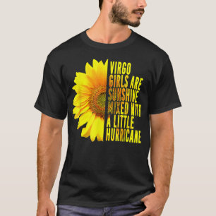 Camiseta Virgo Chica Agosto Septiembre Cumpleaños Flor Flo