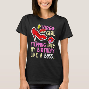 Camiseta Virgo Chica Horoscope Tocó A Su Cumpleaños Como