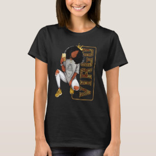 Camiseta Virgo Chica para mujeres negras Melanin Afro Reina