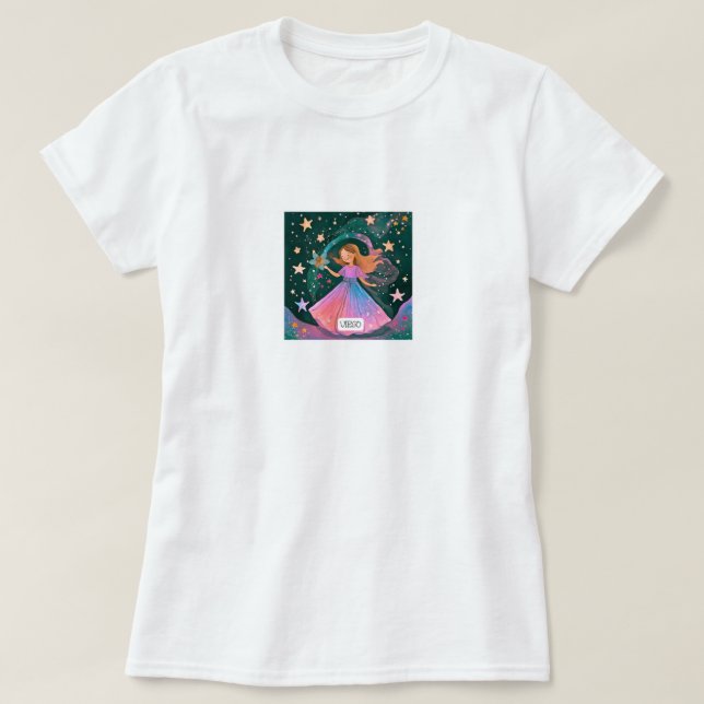 Camiseta Virgo cósmico (Diseño del anverso)