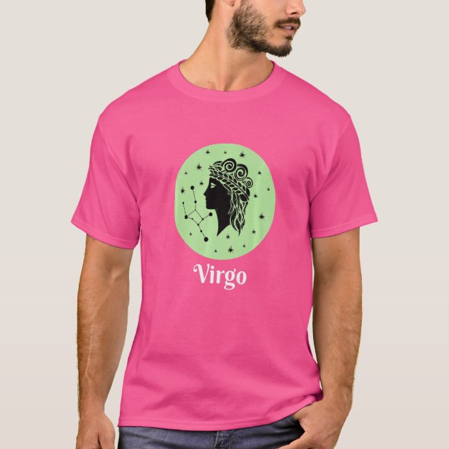 Camiseta Virgo Cumpleaños Agosto Septiembre (Anverso)