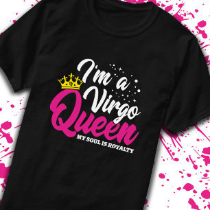 Camiseta Virgo Cumpleaños Reina Astrología Agosto Septiembr