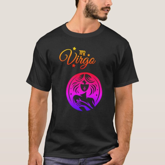 Camiseta "virgo" de color (Anverso)