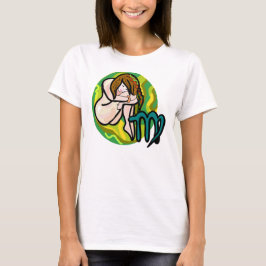 Camiseta Virgo de estilo de los años 70 con símbolo