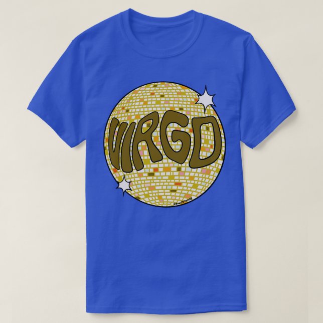 Camiseta Virgo Disco Ball (Diseño del anverso)
