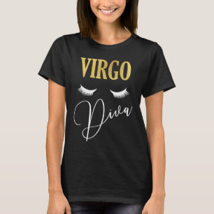 Camiseta Virgo Diva Zodiac Horóscopo de Agosto Reina