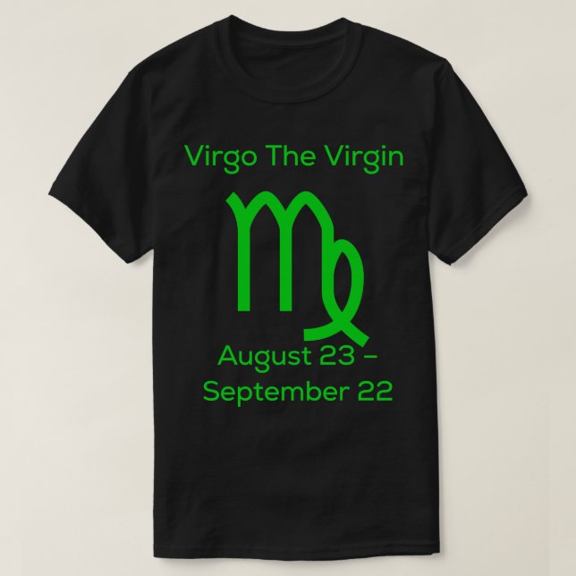 Camiseta Virgo El Zodiaco Virgen (Diseño del anverso)