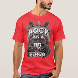 Camiseta Virgo Guitar I Rock As A Virgo Zodiac Sign Music M