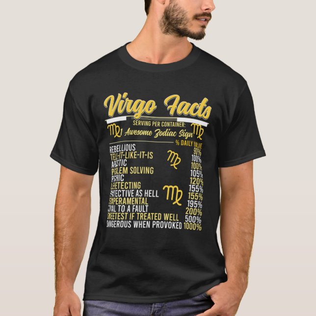 Camiseta Virgo Hacts Zodiac Virgo Reina (Anverso)