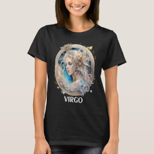 Camiseta Virgo Lady Tierra Astrológico Rótulo Zodiaco Mercu